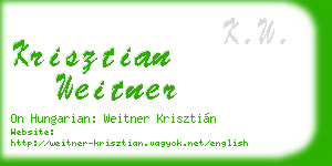 krisztian weitner business card